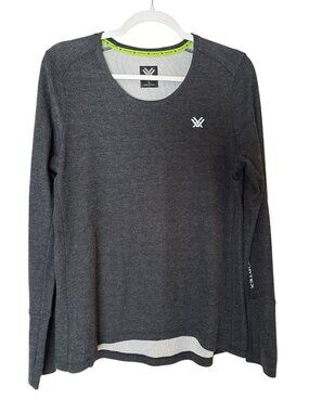 Vortex Optics Long Sleeve Black Heather Point To Point Polyester Wool Blend L